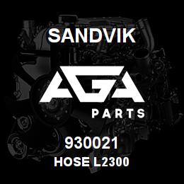930021 Sandvik HOSE L2300 | AGA Parts