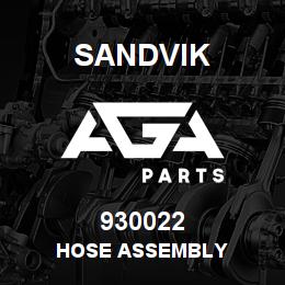 930022 Sandvik HOSE ASSEMBLY | AGA Parts