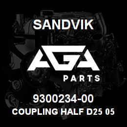 9300234-00 Sandvik COUPLING HALF D25 05-32-116 | AGA Parts