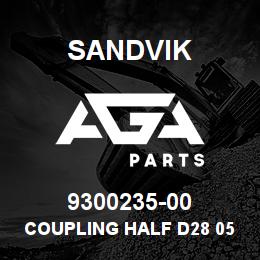 9300235-00 Sandvik COUPLING HALF D28 05-32-538 | AGA Parts