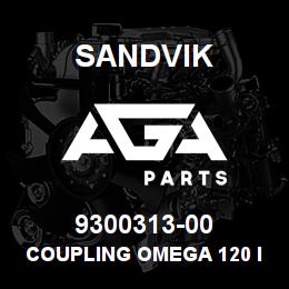 9300313-00 Sandvik COUPLING OMEGA 120 IN.CL. TL BUSH/HRB | AGA Parts