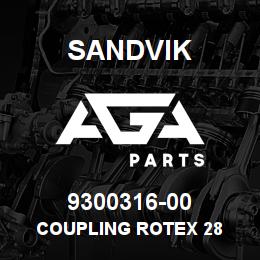 9300316-00 Sandvik COUPLING ROTEX 28 | AGA Parts