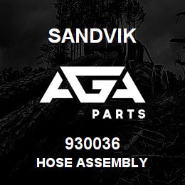 930036 Sandvik HOSE ASSEMBLY | AGA Parts