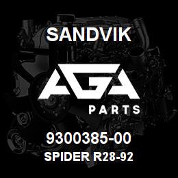 9300385-00 Sandvik SPIDER R28-92 | AGA Parts