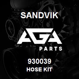 930039 Sandvik HOSE KIT | AGA Parts