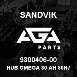 9300406-00 Sandvik HUB OMEGA 80 AH 80H7 WEDGE 22 | AGA Parts