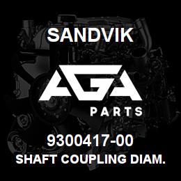 9300417-00 Sandvik SHAFT COUPLING DIAM.16 MM. 24 V. MOTOR | AGA Parts
