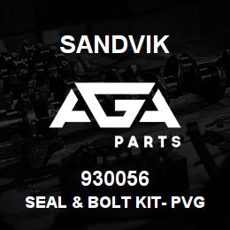 930056 Sandvik SEAL & BOLT KIT- PVG32/6 SECT | AGA Parts