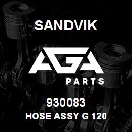 930083 Sandvik HOSE ASSY G 120 | AGA Parts