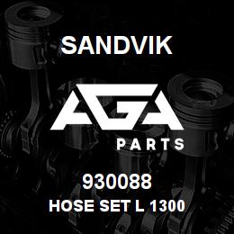 930088 Sandvik HOSE SET L 1300 | AGA Parts
