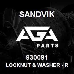 930091 Sandvik LOCKNUT & WASHER - RODH CYL | AGA Parts