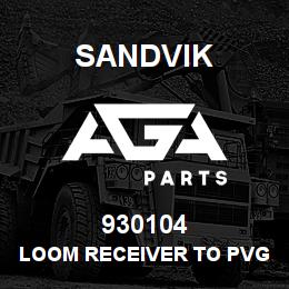 930104 Sandvik LOOM RECEIVER TO PVG32 V.ALVE | AGA Parts