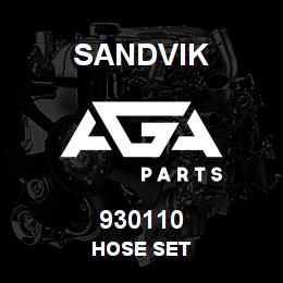 930110 Sandvik HOSE SET | AGA Parts