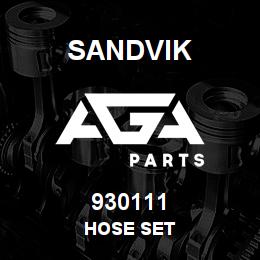 930111 Sandvik HOSE SET | AGA Parts