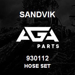 930112 Sandvik HOSE SET | AGA Parts