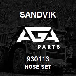 930113 Sandvik HOSE SET | AGA Parts