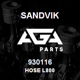 930116 Sandvik HOSE L800 | AGA Parts