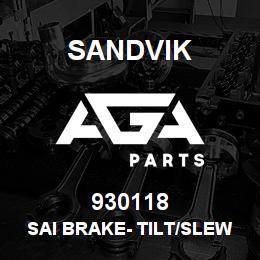 930118 Sandvik SAI BRAKE- TILT/SLEW ASSY | AGA Parts
