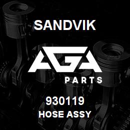 930119 Sandvik HOSE ASSY | AGA Parts