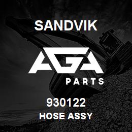 930122 Sandvik HOSE ASSY | AGA Parts