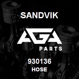 930136 Sandvik HOSE | AGA Parts
