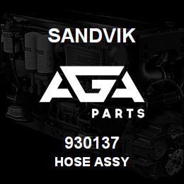 930137 Sandvik HOSE ASSY | AGA Parts