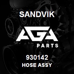 930142 Sandvik HOSE ASSY | AGA Parts