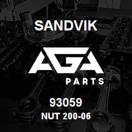 93059 Sandvik NUT 200-06 | AGA Parts