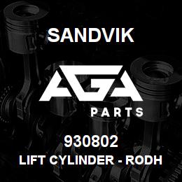 930802 Sandvik LIFT CYLINDER - RODH | AGA Parts