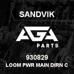 930829 Sandvik LOOM PWR MAIN DIRN CONT VALVE | AGA Parts