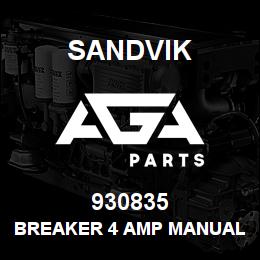 930835 Sandvik BREAKER 4 AMP MANUAL | AGA Parts