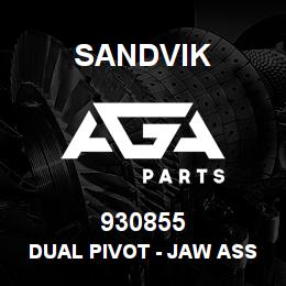 930855 Sandvik DUAL PIVOT - JAW ASSY RB | AGA Parts