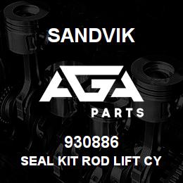 930886 Sandvik SEAL KIT ROD LIFT CYLINDER. RB | AGA Parts