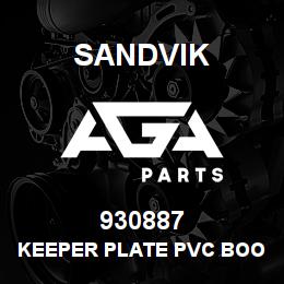 930887 Sandvik KEEPER PLATE PVC BOOT CYLINDER RB | AGA Parts