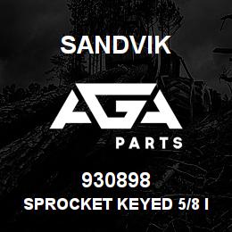 930898 Sandvik SPROCKET KEYED 5/8 IN. X 9T RB | AGA Parts