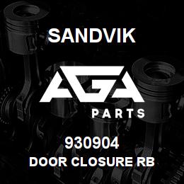930904 Sandvik DOOR CLOSURE RB | AGA Parts
