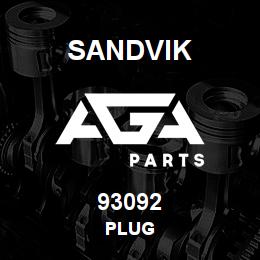 93092 Sandvik PLUG | AGA Parts