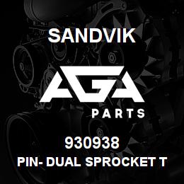 930938 Sandvik PIN- DUAL SPROCKET TILT ARM RB | AGA Parts