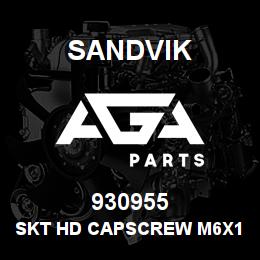 930955 Sandvik SKT HD CAPSCREW M6X12 MM.-TILT ARM | AGA Parts