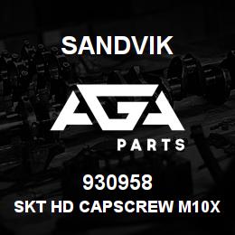 930958 Sandvik SKT HD CAPSCREW M10X40 MM.-SLEW RB | AGA Parts