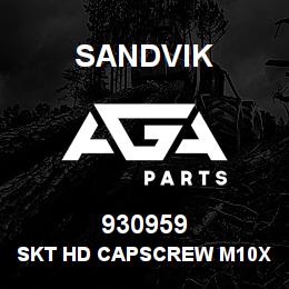 930959 Sandvik SKT HD CAPSCREW M10X43 MM.-SLEW RB | AGA Parts