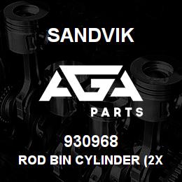 930968 Sandvik ROD BIN CYLINDER (2XPORT) RB | AGA Parts