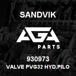 930973 Sandvik VALVE PVG32 HYD.PILOT X6 SEC. | AGA Parts