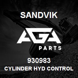 930983 Sandvik CYLINDER HYD CONTROL BOOM ARM | AGA Parts