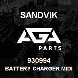 930994 Sandvik BATTERY CHARGER MIDI6003-BC | AGA Parts