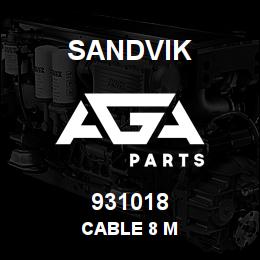 931018 Sandvik CABLE 8 M | AGA Parts