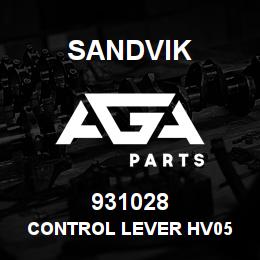 931028 Sandvik CONTROL LEVER HV05 | AGA Parts