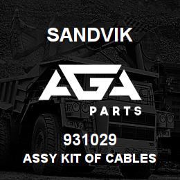 931029 Sandvik ASSY KIT OF CABLES | AGA Parts