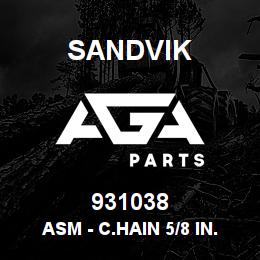 931038 Sandvik ASM - C.HAIN 5/8 IN. X 2.1FT CUP RB | AGA Parts