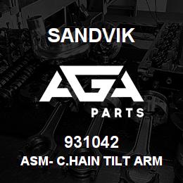 931042 Sandvik ASM- C.HAIN TILT ARM SHORT 4190 MM. | AGA Parts